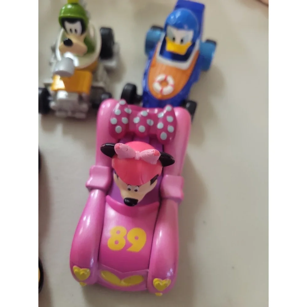 Disney Mickey Mouse Roadster Racers Hot Rod Lot 5pc Diecast Race Cars Mattel